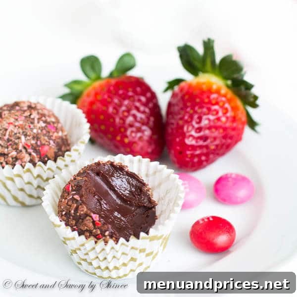 Çilekli Çikolata Topları 6 Strawberry Chocolate Truffles - Pure Creamy Goodness