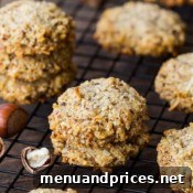 Toasted Hazelnut Coconut Delights 8 Hazelnut Coconut Cookies ready to eat