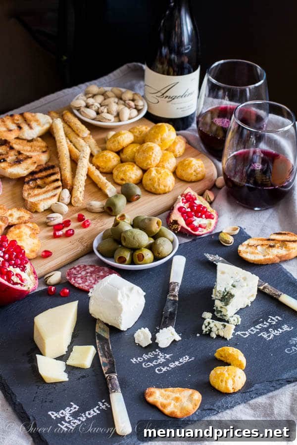 Romantic Cheese Platter for Valentine's Day, featuring an array of cheeses, fruits, and crackers, elegantly arranged for a couple's celebration