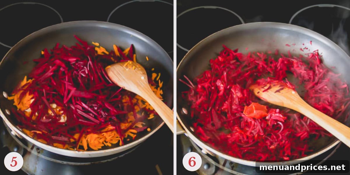 Hearty Beef Borscht 5 Step by step photo of making zajarka.