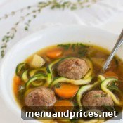 Vegetable Meatball Soup