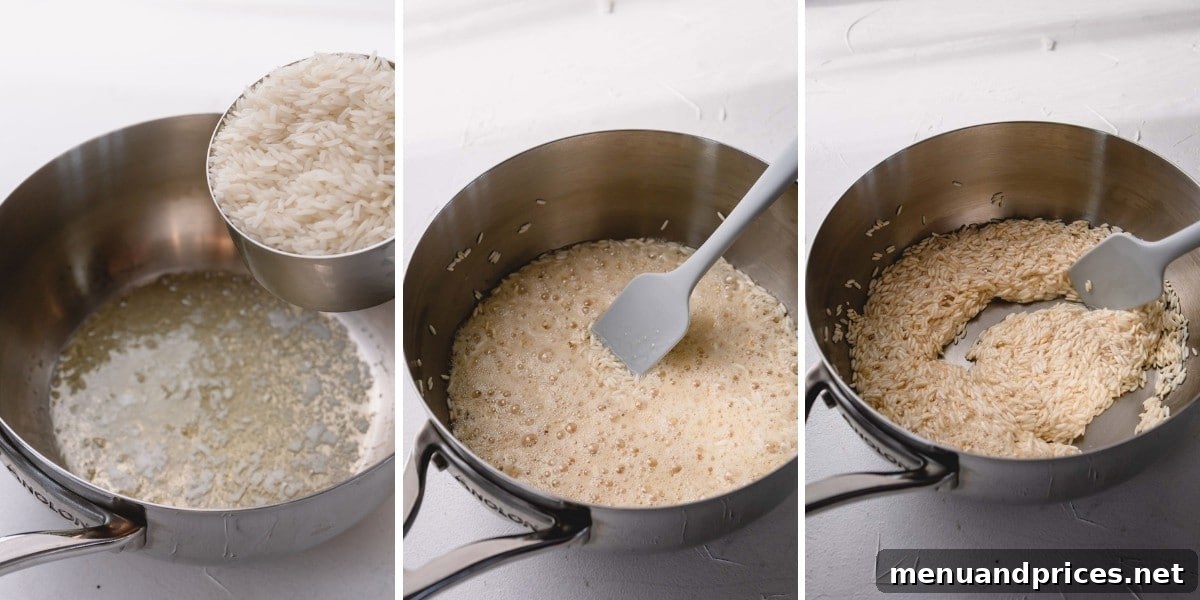 Sun-Drenched Saffron Rice 5 Step by step of how to make saffron rice