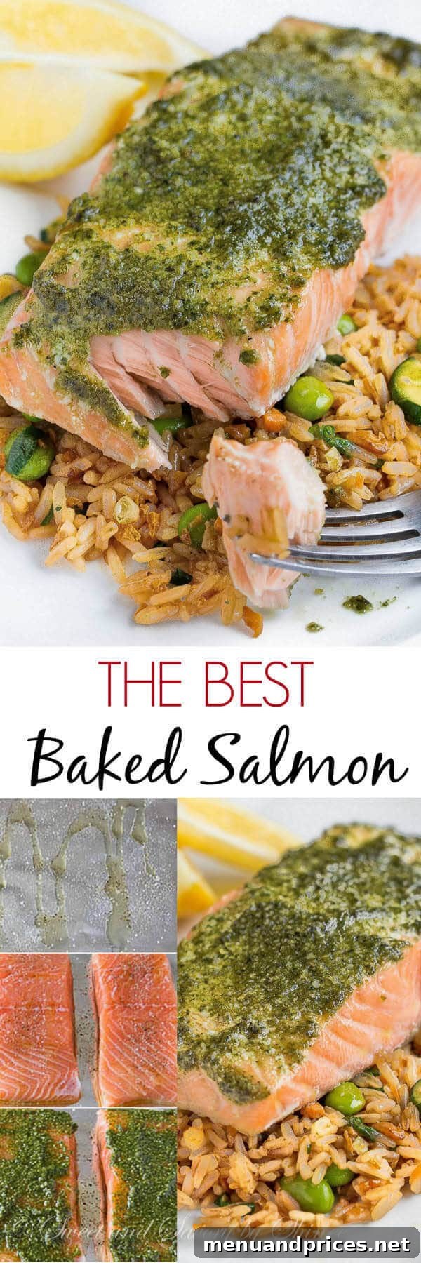 Perfectly Baked Salmon with Pesto