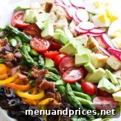 Delicious Classic Spring Cobb Salad served in a bowl