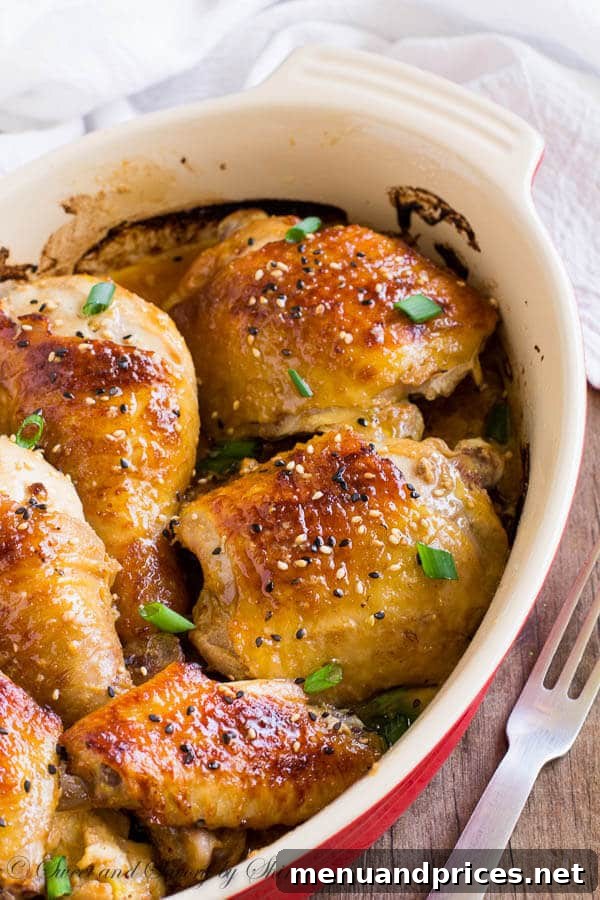 Golden crispy Sesame Miso Chicken roasted to perfection, ready to serve.