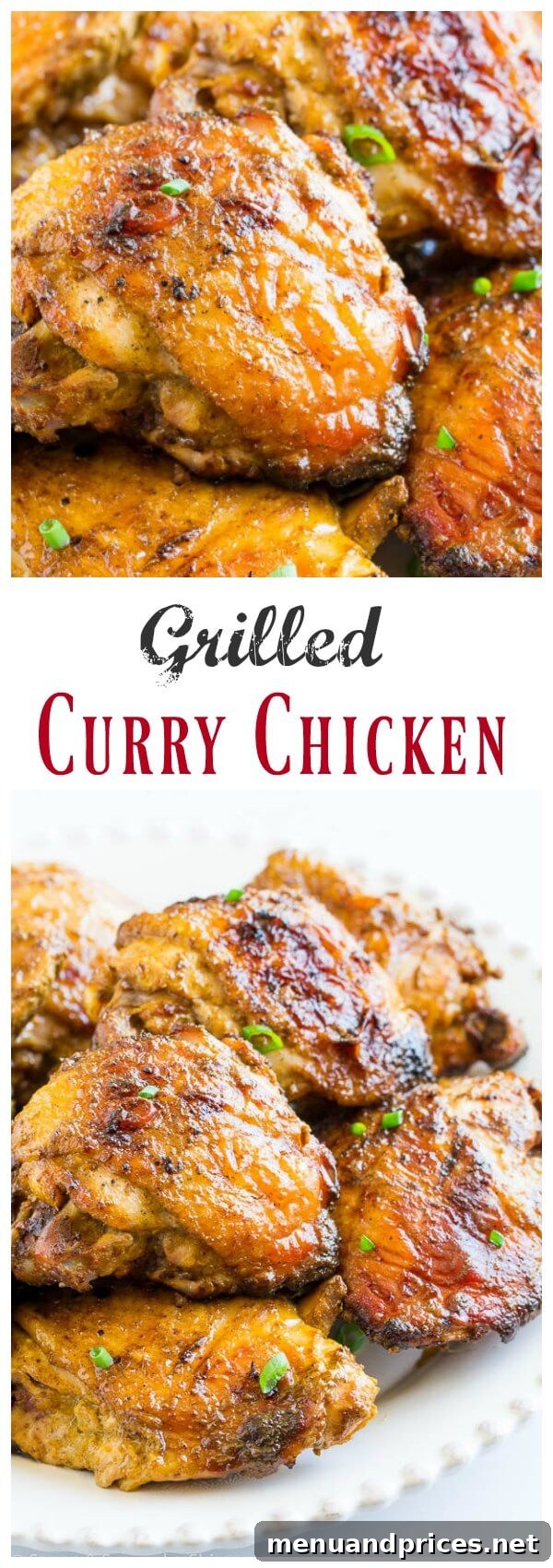 Effortless 4-Ingredient Grilled Curry Chicken Thighs 6 A final close-up of the perfectly grilled and seasoned curry chicken thighs, ready to be enjoyed.