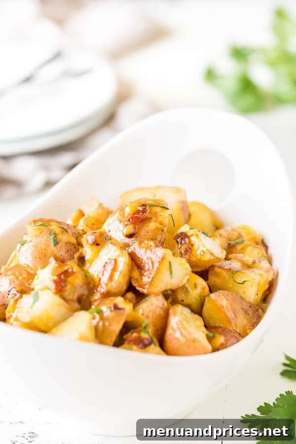 Crispy Ranch Potatoes in Instant Pot 2 Crispy bacon and tender red potatoes tossed with ranch and cheese in an Instant Pot